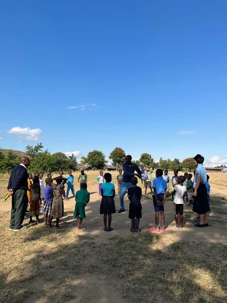 Children playing during recess
